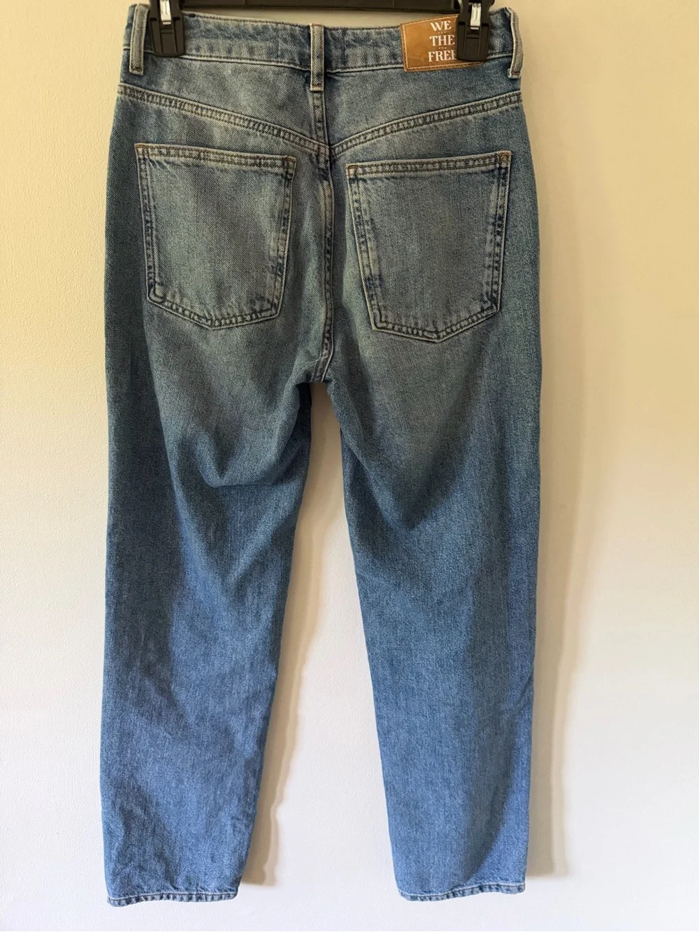 Free People We The Free Pacifica Straight Leg Jeans Sz 25 High Rise